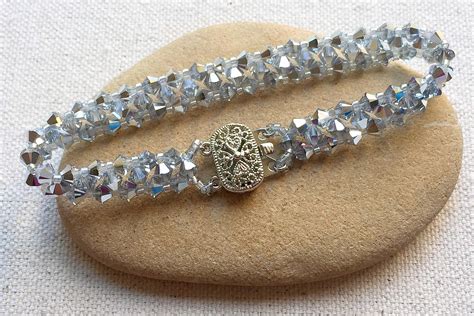 beaded crystal bracelet