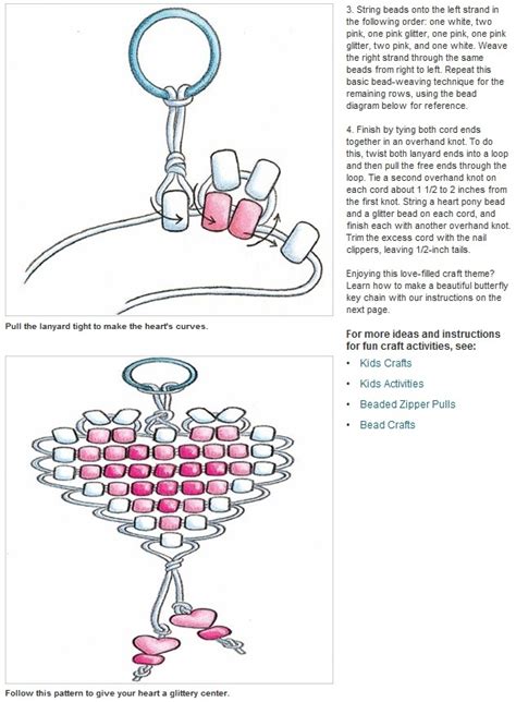 Beaded Keychain Patterns Instructions