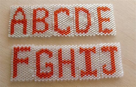 Beading Alphabet Patterns