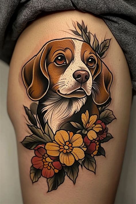 beagle dog tattoos