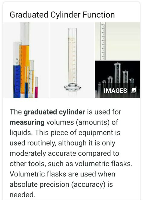 Beaker Graduated Cylinder Function