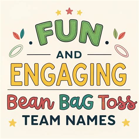 Bean Bag Team Names