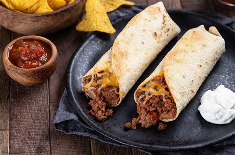 bean beef and cheese burritos