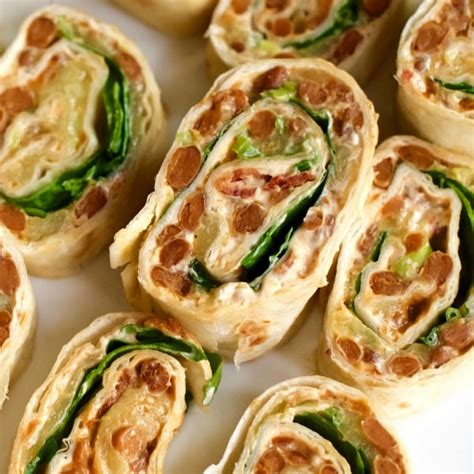 Bean Dip Pinwheels