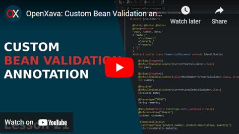 bean validation annotations