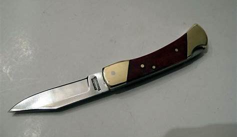 Vintage Bear Hunter Folding Pocket Knife Solingen 440 Stainless Heavy Duty Vintage Knife Folding Knives