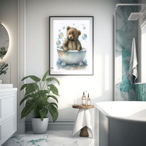 Bear Bathroom Wall Decor