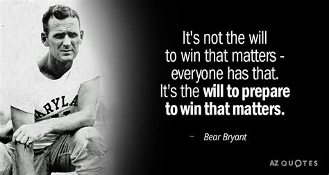 bear bryant quotes about winning