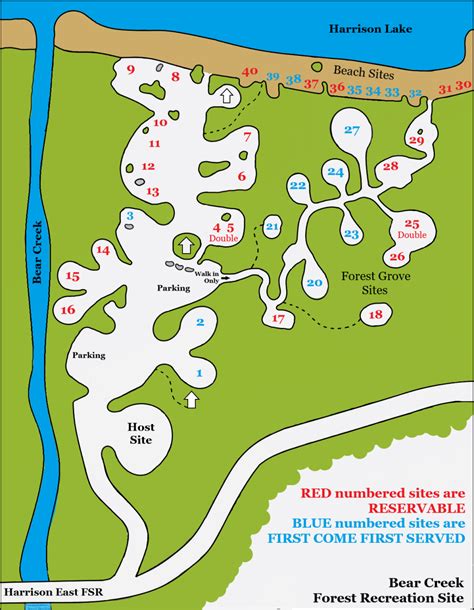 bear creek campground map