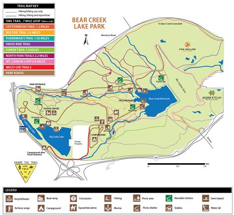 bear creek mountain hiking trail map