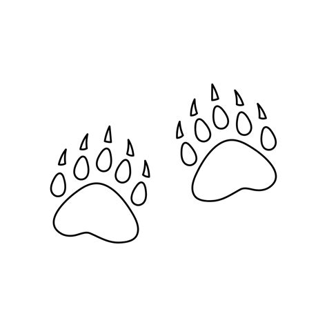 Bear Footprints Printable