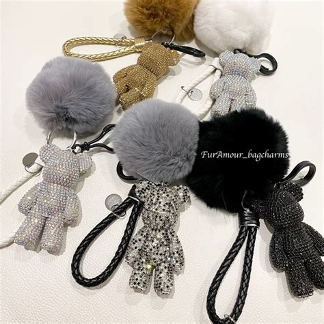 Bear Fur Keychain