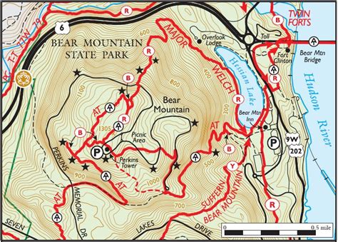 bear mountain state park trail map