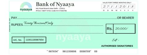 bearer cheque meaning in kannada