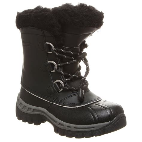 bearpaw boots kids black