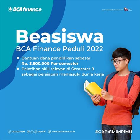 Beasiswa BCA Finance Peduli 2022 Teknik Informatika (S1)