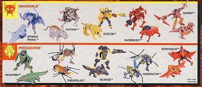 beast wars transformers character names