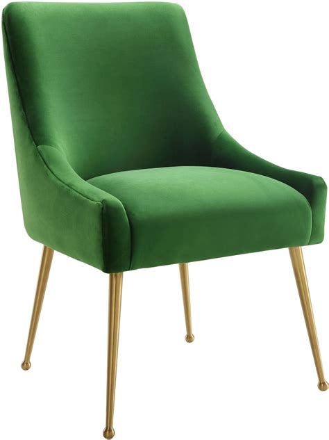 beatrix velvet side chair green