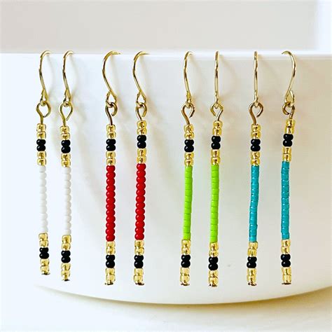 Beautiful Beaded Dangle Earrings