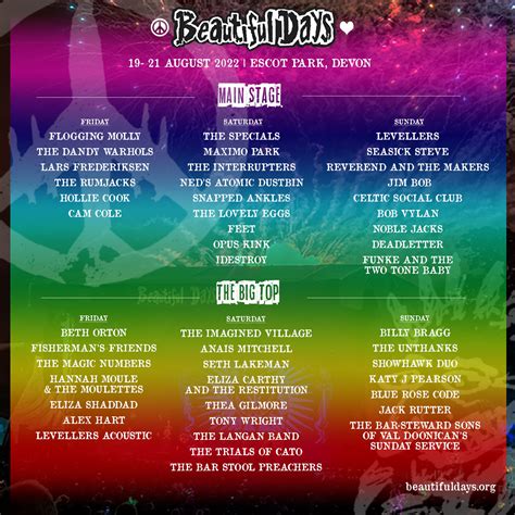 beautiful days festival 2024 line up