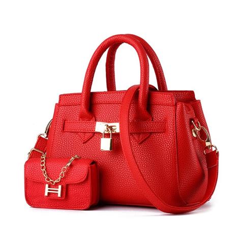 AG00554 Red Women's Hobo Shoulder Bag