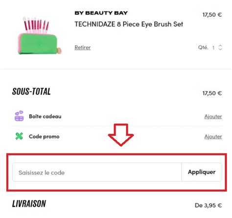 beauty bay code promo livraison