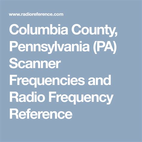 beaver county pa scanner frequencies