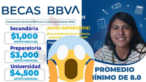 becas bancomer 2023 preparatoria