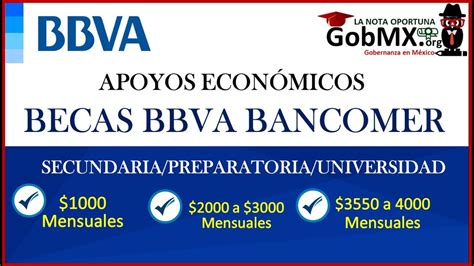 becas para estudiantes bancomer