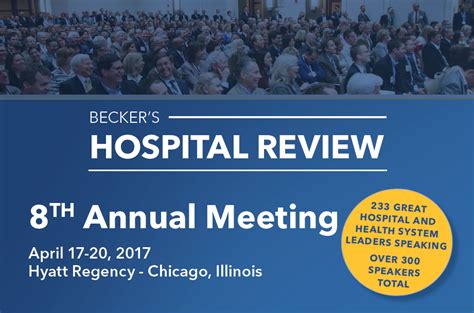 becker's hospital review meeting