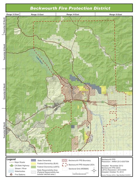 Beckwourth Fire Evacuation Map