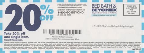 Bed Bath And Beyond 20 Off Coupon Printable: Everything You Need To Know