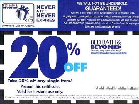 Bed Bath And Beyond Coupons Printable: Tips And Tricks For Saving Money In 2023