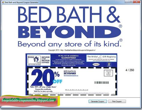 Bed Bath Beyond Coupon Printable: Tips And Tricks For Saving Money
