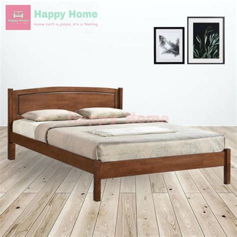 THOMAS solid wood queen size bed frame / katil kayu solid / katil kayu