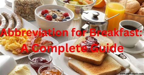 Bed And Breakfast Abbreviation