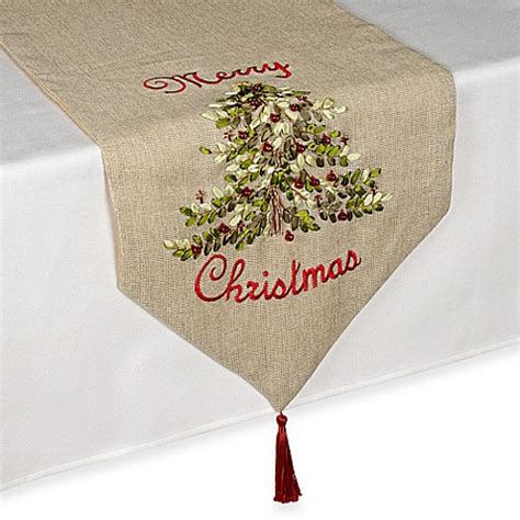 bed bath and beyond christmas table runners