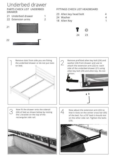 Bed Frame Assembly Instructions