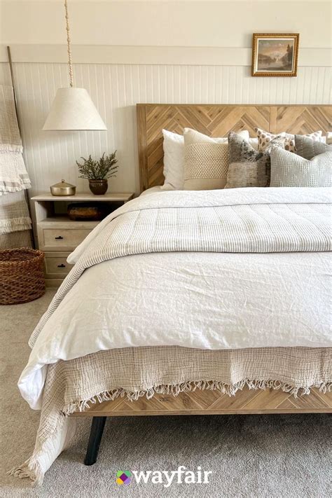 Bed Frame Linen Pinterest