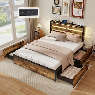 Bed Frame Queen Size Lowes