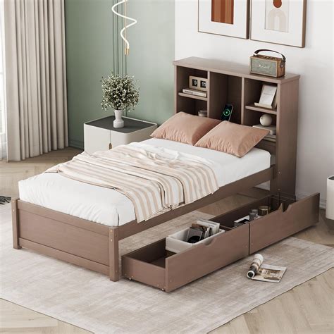 Bed Frame With Built In Storage