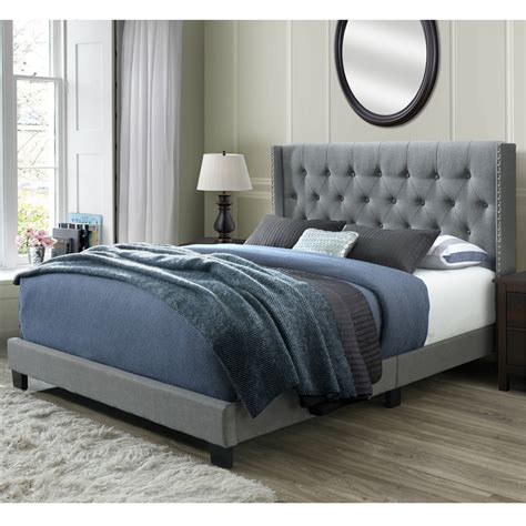bed frame with headboard queen size
