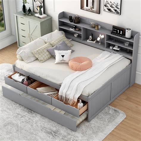 Bed Frame With Pull Out Storage