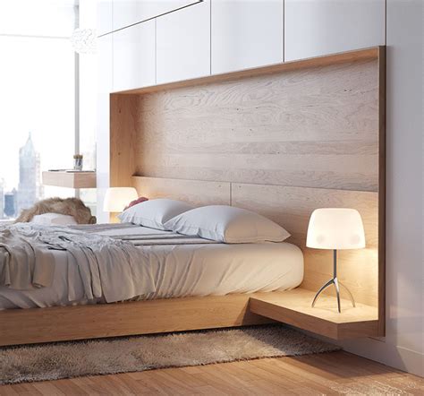 Bed Frame With Side Tables Built-In