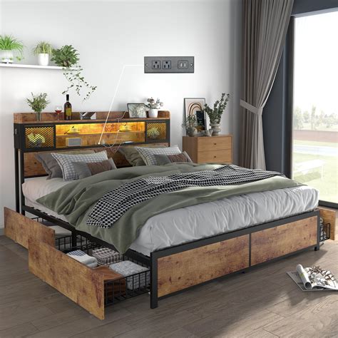 Bed Frame With Storage For Queen