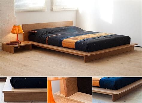 Bed Frame Wood Low