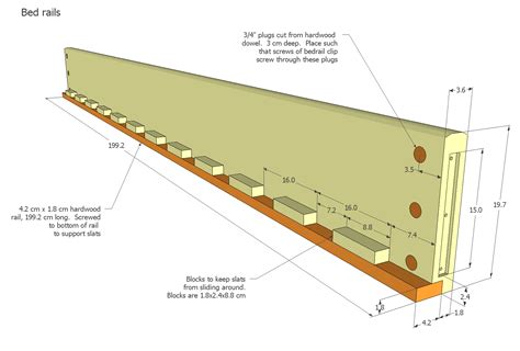 Bed Rails With Slats