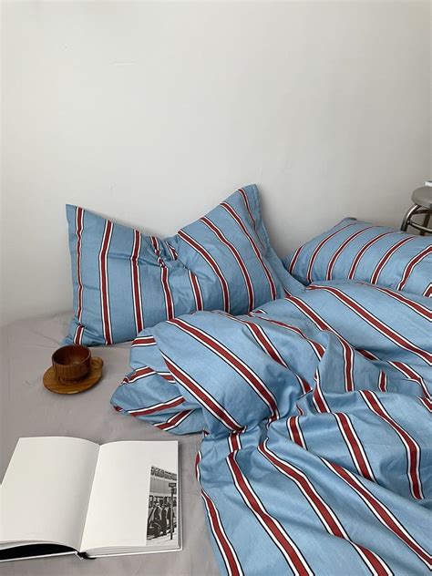 Bed Sheets Red White Blue