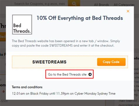 Bed Threads Coupons