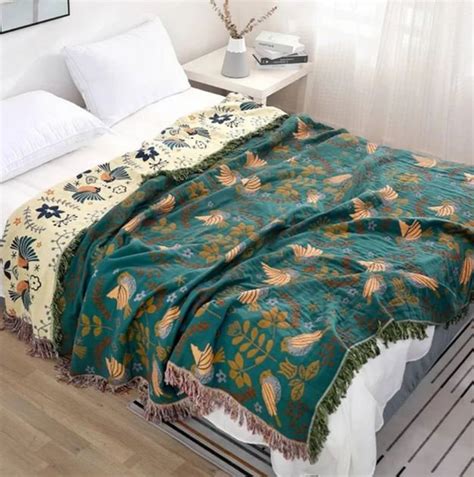 Bed Throw Blanket Boho